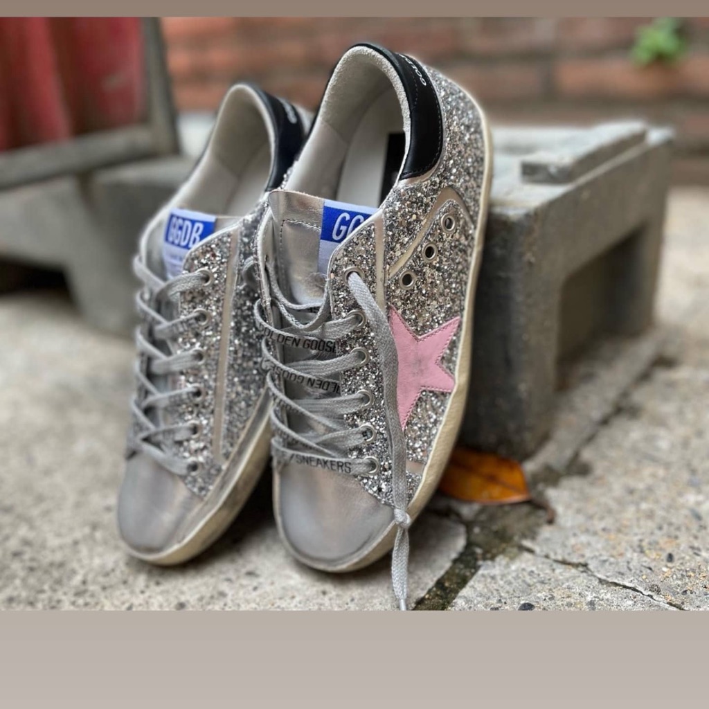 Brand New Golden Goose Glitter Sneakers Size 39